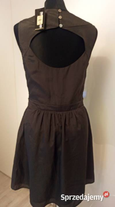 szara sukienka z metalicznymi koralikami Częstochowa