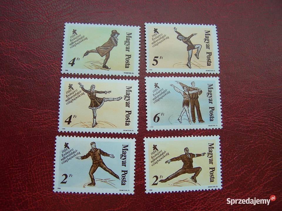 Węgry 1988 MNH Mi 394651 Sport Łyżwiarstwo Tychy