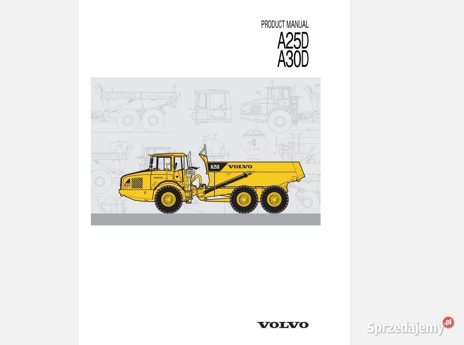Volvo A25D A30D wozidło instrukcja obsługi DTR świętokrzyskie Kielce