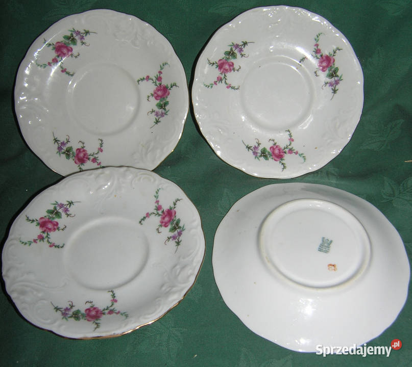 spodki porcelana vintage miksD Bartków