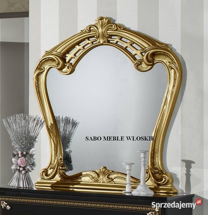 Klasyczna sypialnia czarnozłota z szafą Przemyśl