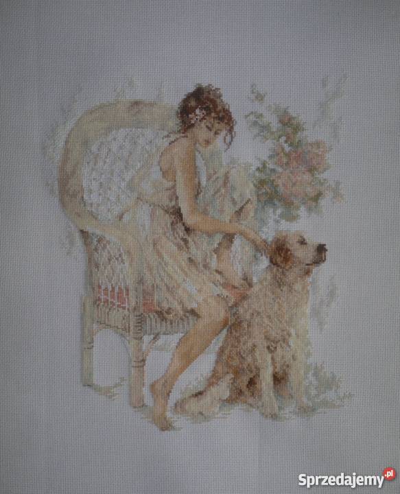 Romantyczna Kobieta z psem Lanarte Skwierzyna