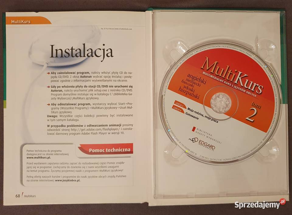 Multikurs Tom 1 i Tom 2 Edgard CD Multimedialny śląskie