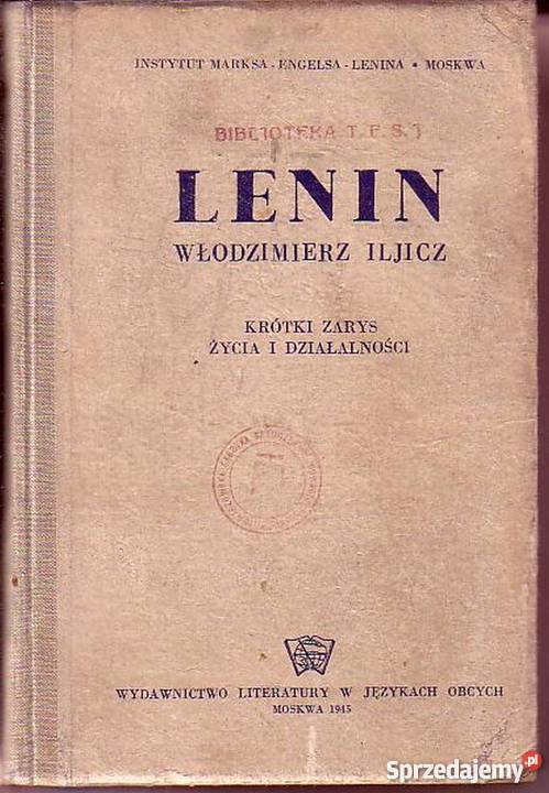 082 LENIN WŁODZIMIERZ ILICZ KRÓTKI ZARYS ŻYCIA I