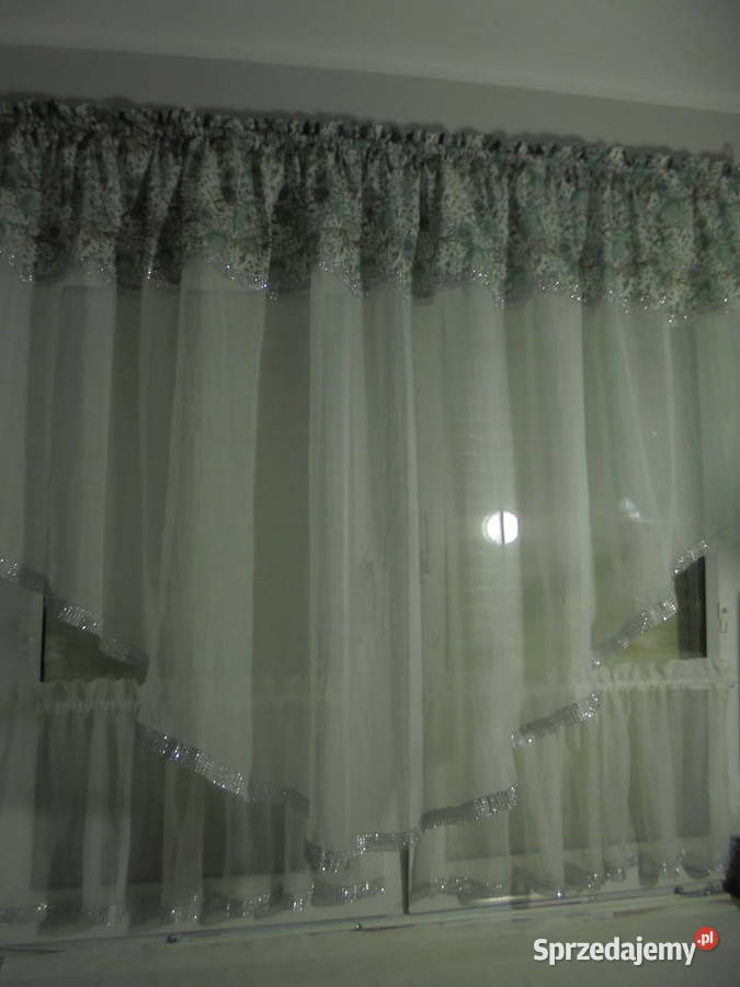 firanki komplet glamur cyrkonie ekri280140 dół 2 Firany Włocławek sprzedam