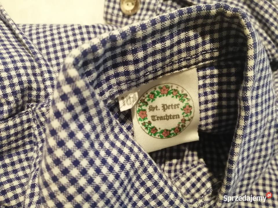 Koszula chłopięca rozpinana długi rękaw 104 śląskie Czeladź