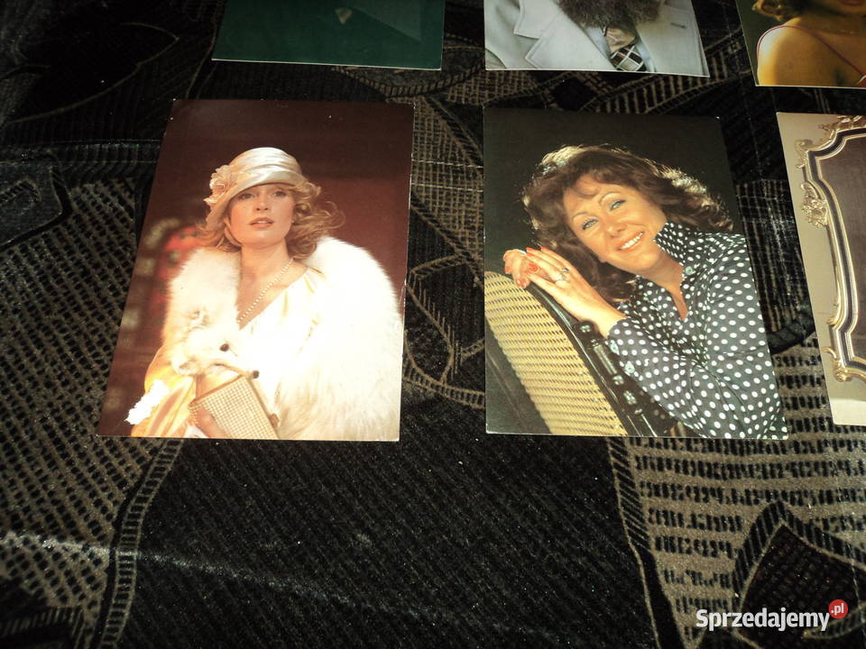 6 pocztówek widokówek celebrytów polskich 6 Nowy Sącz sprzedam