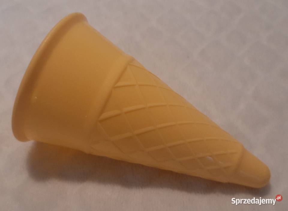 Rożek lody plastikowy sztuczny wafelek 11 Czeladź
