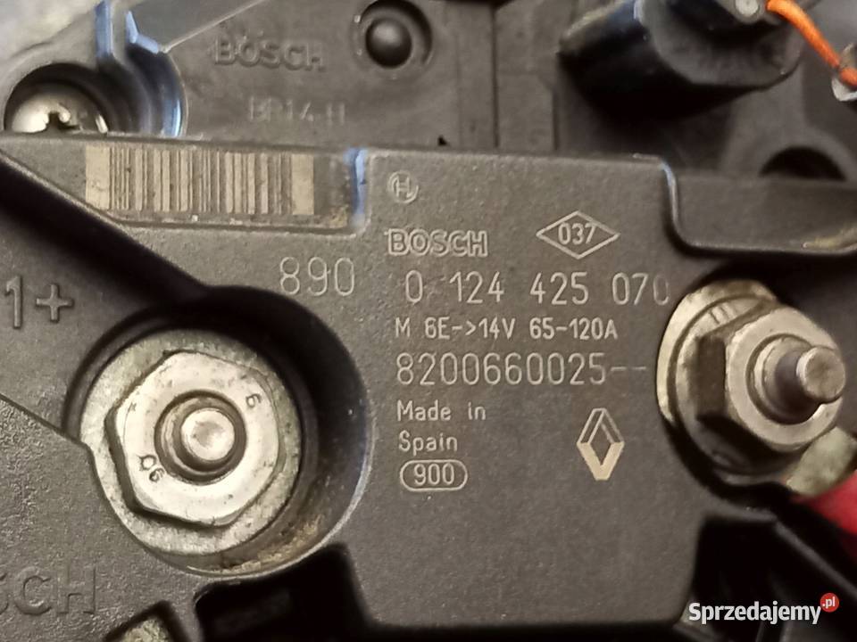RENAULT 16 B alternator 8200660025 0124425070 świętokrzyskie Kielce