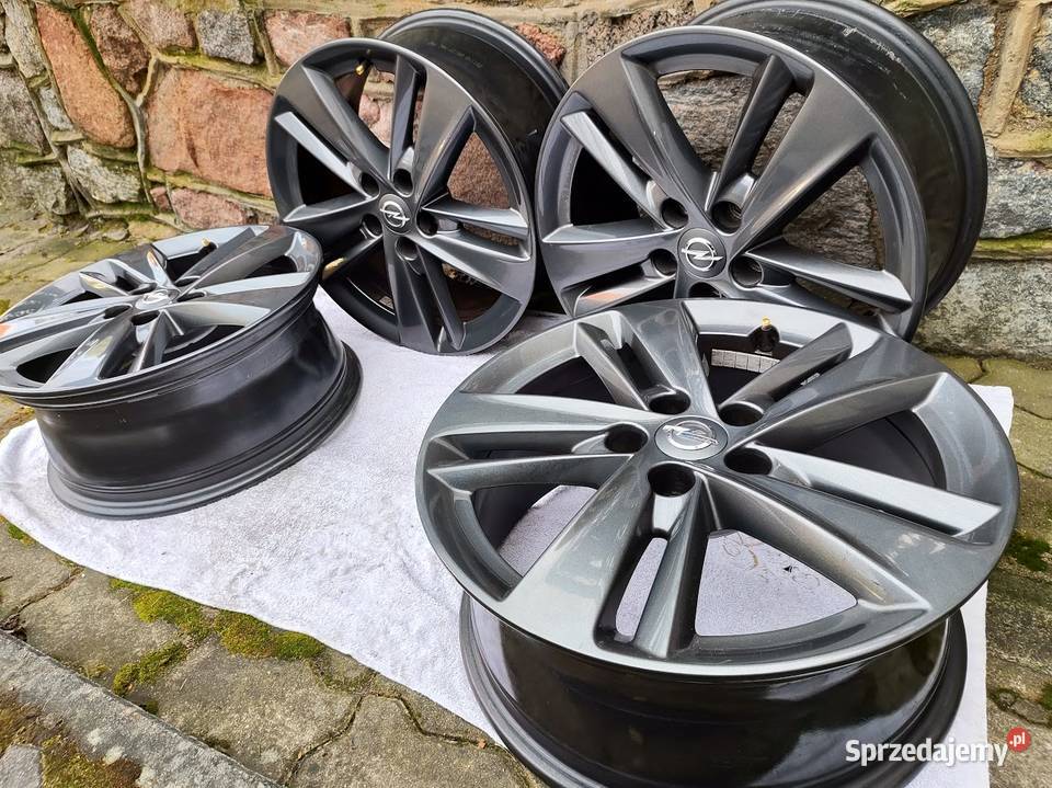 Felgi GM Opel 17 ET42 J7 5x108 czarne Średnica 17" Samochodowe Samochodowe Giżycko