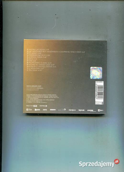Aga Zaryn Księga ciśnień Płyta CD Szczecin sprzedam