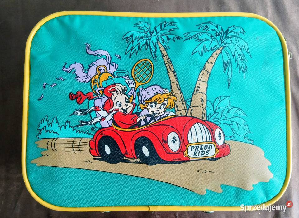 Walizka z wizerunkiem Alvina i wiewiórek z 1990 Bolesławiec