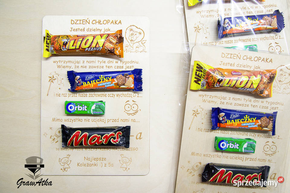 Tabliczka Na Słodycze Prezent na DZIEŃ CHŁOPAKA Kłomnice