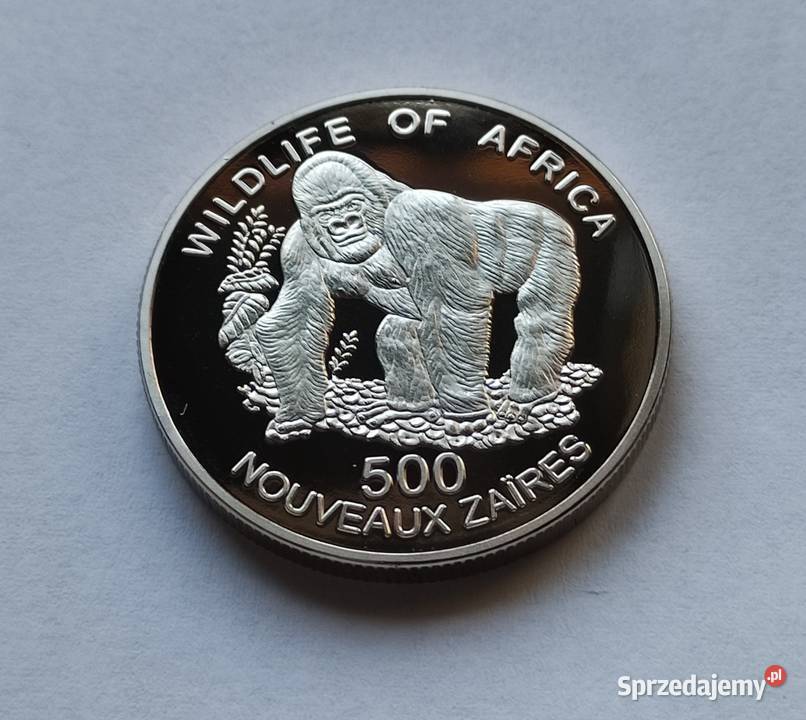 Moneta REPUBLIKA DU ZAIRE 500 ZAIRES 1996 Goryl Numizmatyka Pruszków