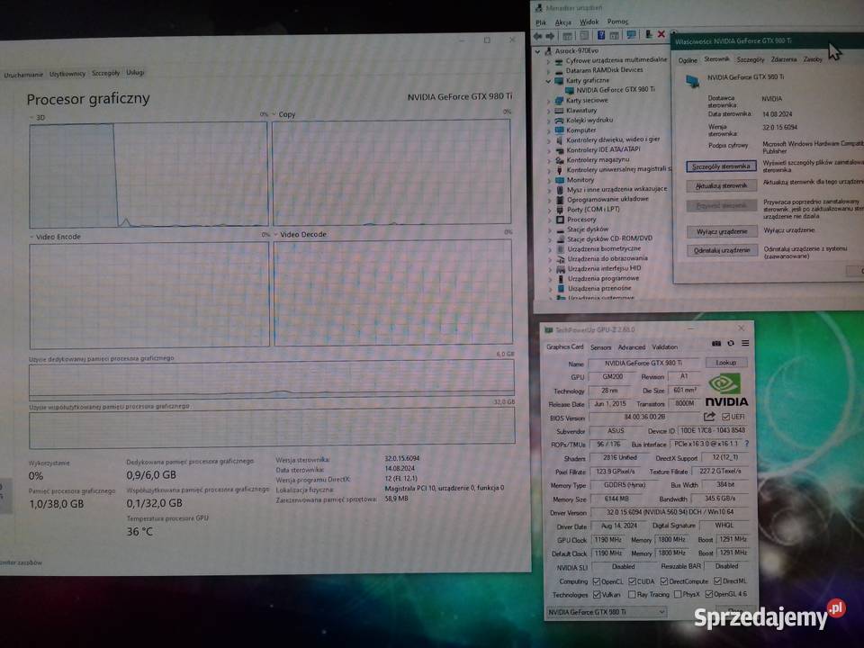 ASUS STRIX GTX 980Ti DirectCU III GTX980Ti 6GB Bydgoszcz