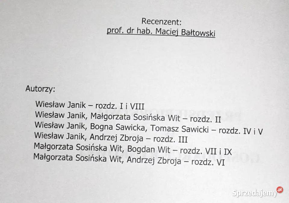 Przedsiębiorstwo w gospodarce rynkowej Wiesław