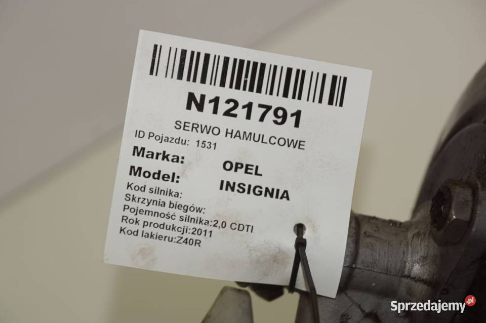 13228187 INSIGNIA A SERWO HAMULCOWE osobowe