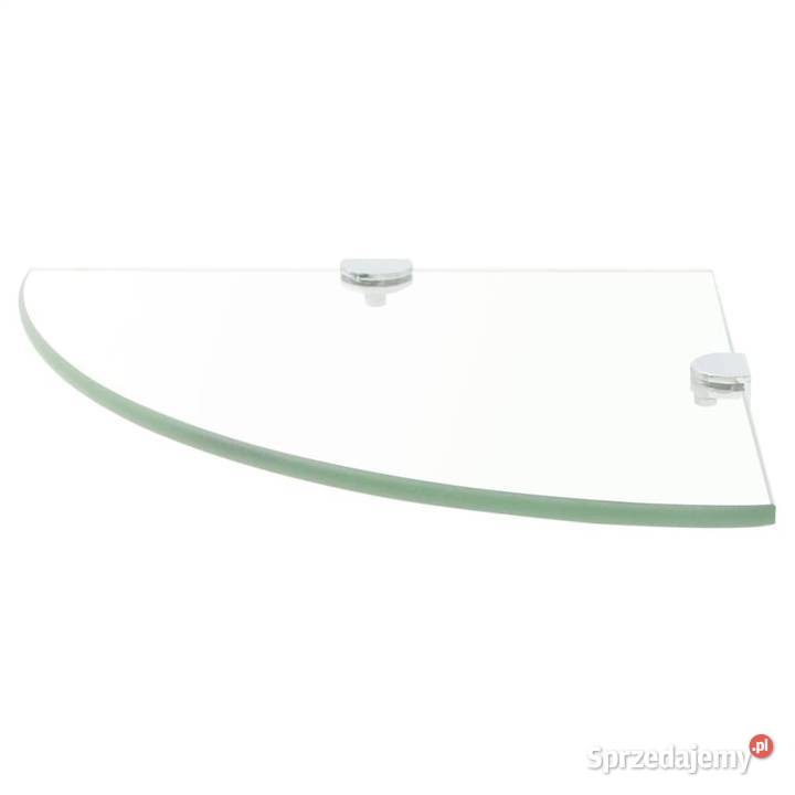 vidaXL Półka narożna z chromowanymi wspornikami sprzedam