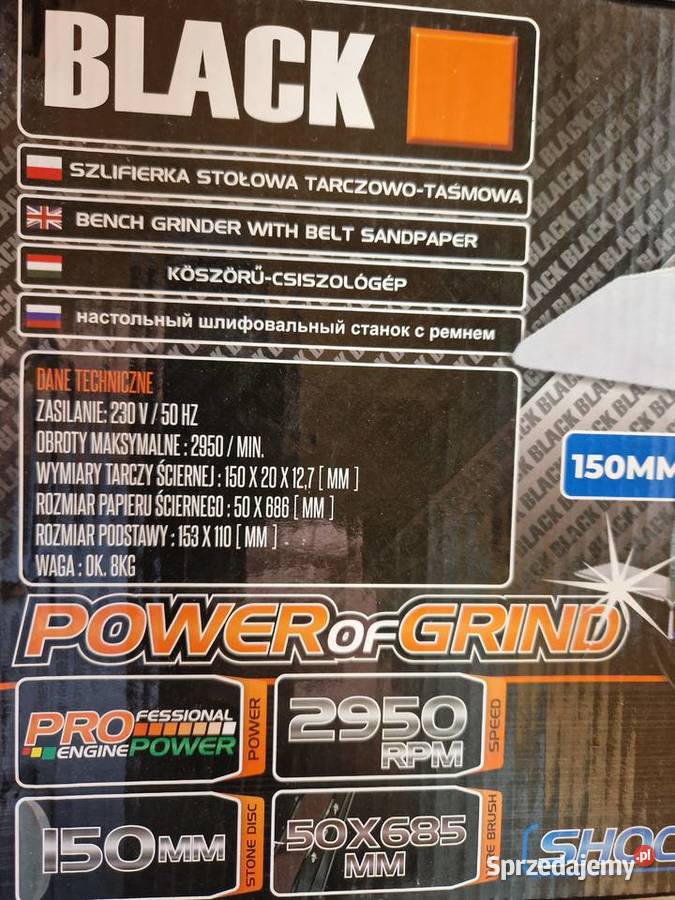 SZLIFIERKA STOŁOWA TARCZOWOTAŚMOWA 150686 Szlifierki oscylacyjne Głogowa