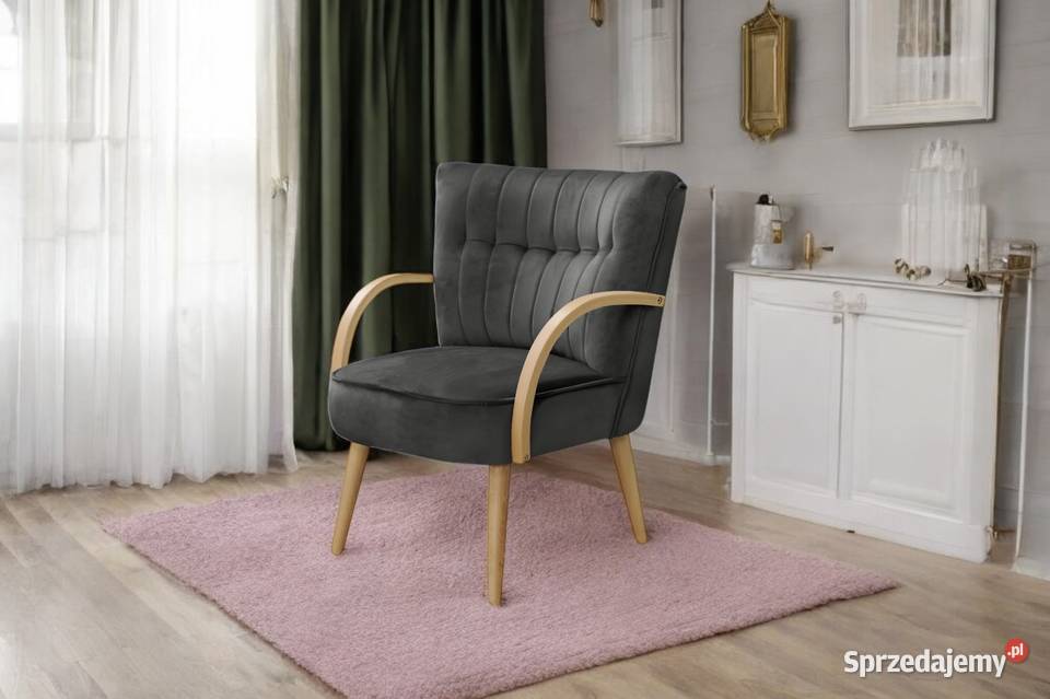 Fotel Tapicerowany Malmo Ciemnoszary Dostawa 0 Tarchały Małe