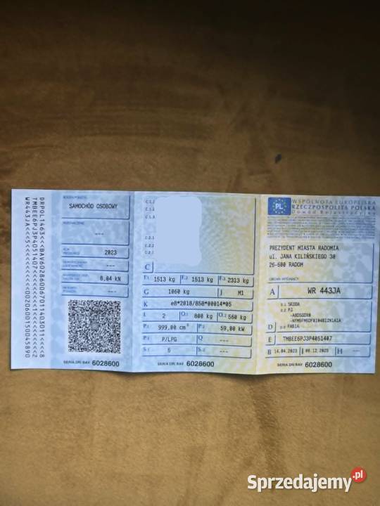 Skoda Fabia IV Salon LPG Stan 115000km Radom