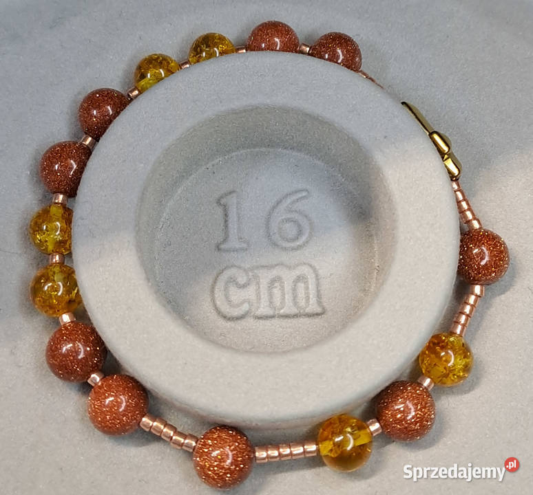 Bransoletka dziesiątka różańca BURSZTYN bałtycki Warszawa
