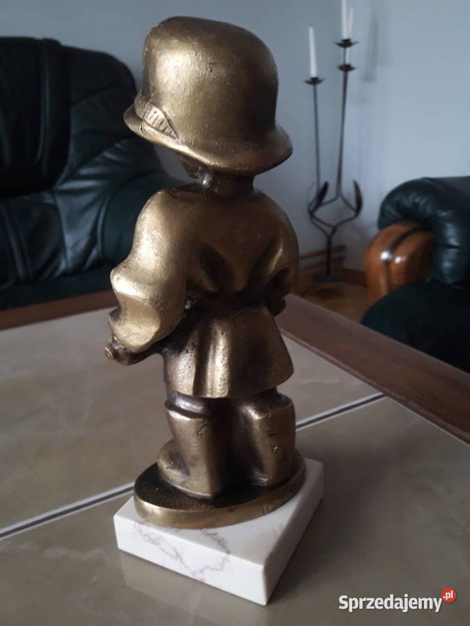 Figura z mosiądzu Małego Powstańca 225 lubelskie