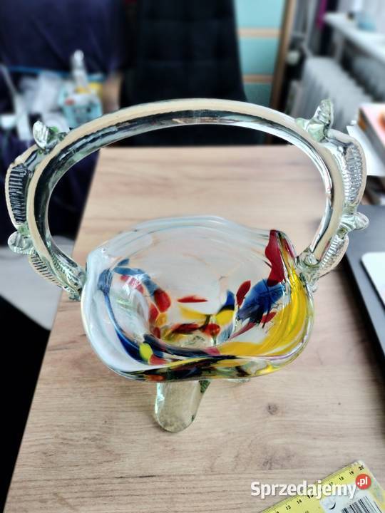 Duży koszyk kolorowy prl Choszczno