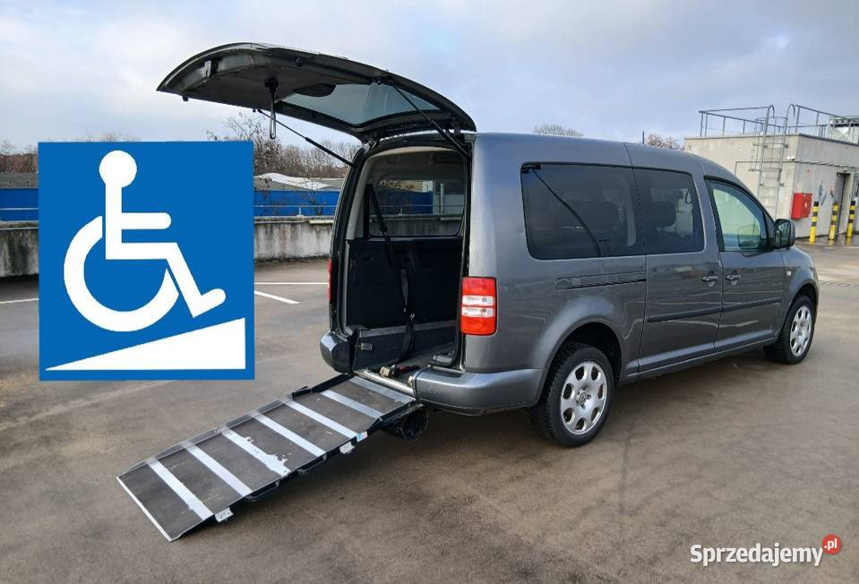 VW Caddy Maxi 16 TDI DSG Rampa inwalidy ASR (kontrola trakcji)