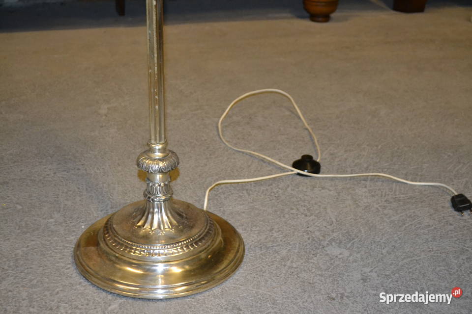 lampa stojąca secesyjna stare srebro śląskie