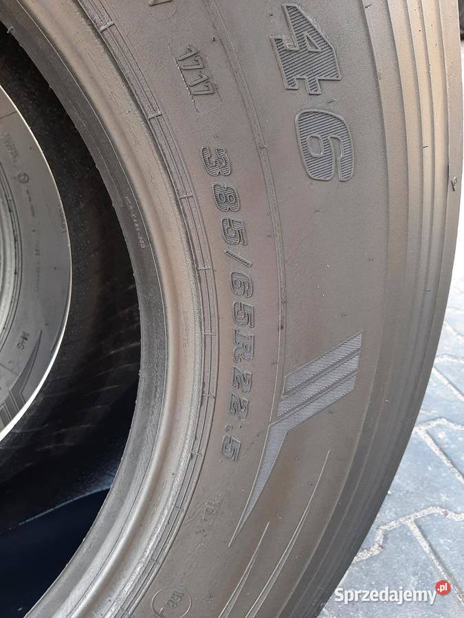 2x Opona używana ciężarowa 38565R225 DUNLOP Dunlop Zaścianki