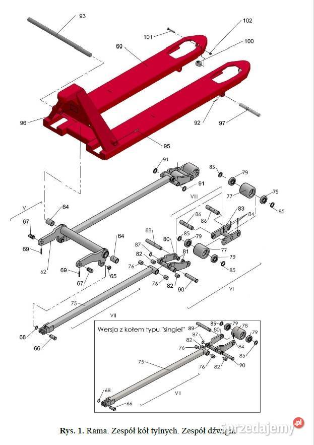 Części zamienne do wózków paletowych Zakrem Warszawa