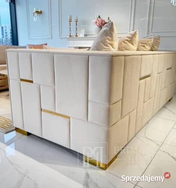 Designerska sofa glamour rozkładana nowoczesna Warszawa