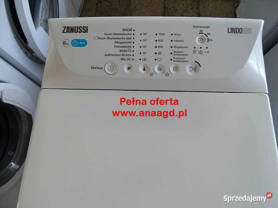 Pralka ZANUSSI Lindo 100 6 GWARANCJA DUŻY WYBÓR wolnostojące Goleniów sprzedam