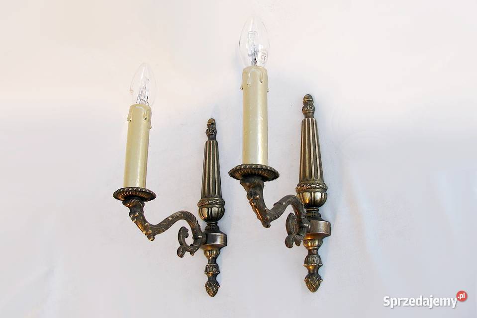 2 kinkiety mosiądz antyk