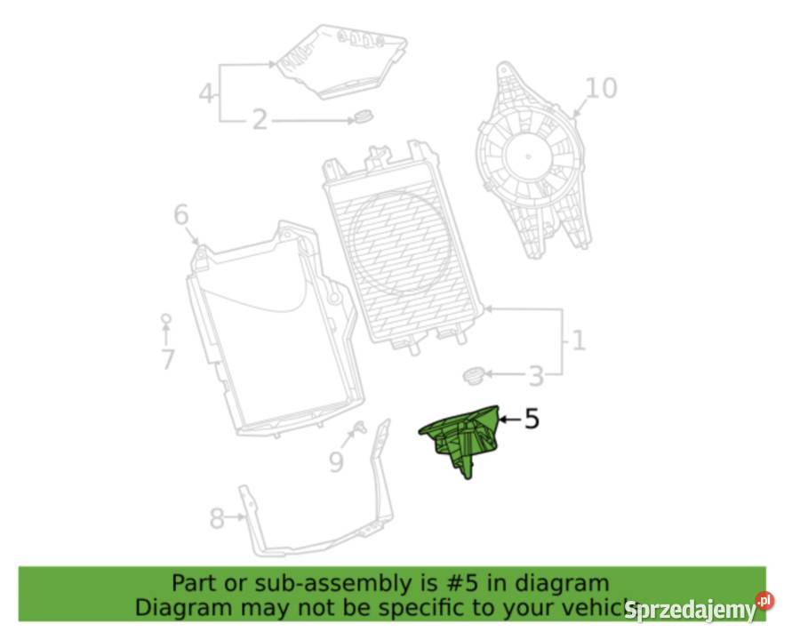 Corvette C8 dolny wspornik chłodnicy stronie sprzedam