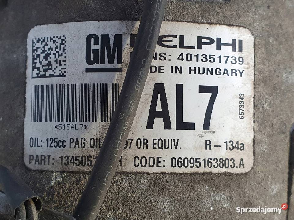 SPRĘŻARKA KLIMATYZACJI Opel Meriva B 14 T osobowe