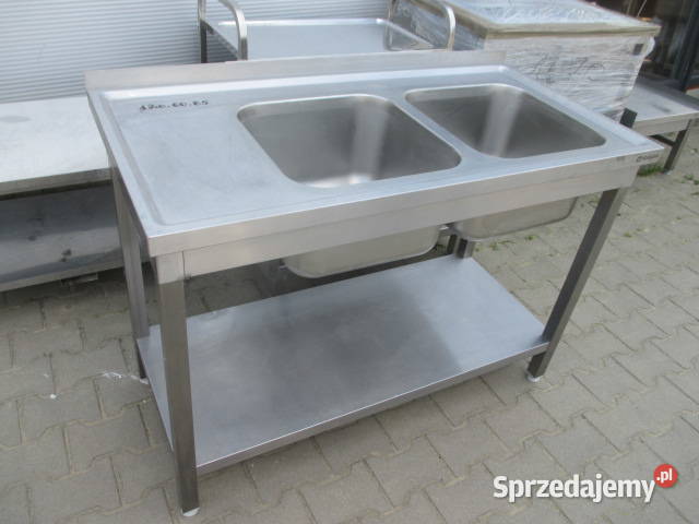 Zlew Gastronomiczny 2 Komorowy Z Półką 1206085 Ostrów Wielkopolski