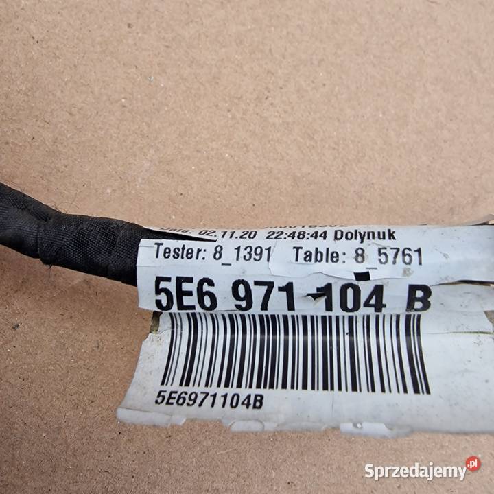 SKODA OCTAVIA IV 4 WIĄZKA INSTALACYJNA PDC TYŁ