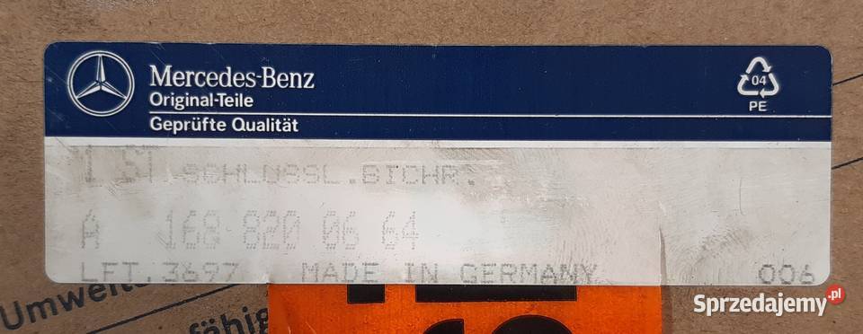 LAMPA PRAWY TYŁ MERCEDES AKLASA W168 A1688200664 Mielęcin