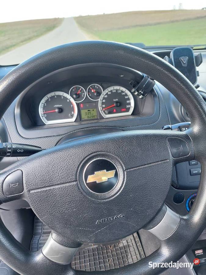 Chevrolet aveo 12 2009r 161000 przebiegu 161000km podlaskie Dobrzyniewo Fabryczne