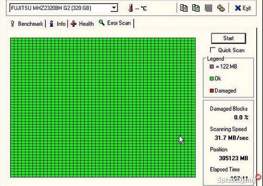 Dysk do laptopa 320gb Fujitsu MHZ2320B zachodniopomorskie
