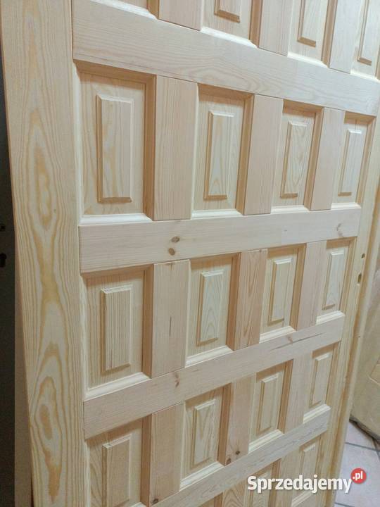 garazowe drzwi wrota garaz sosnowe drewniane sprzedam
