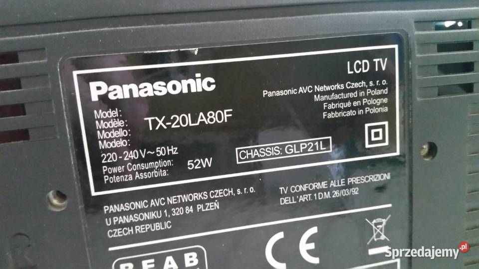 Telewizor LCD PANASONIC Viera TX20LA80F 20cale Puławy sprzedam