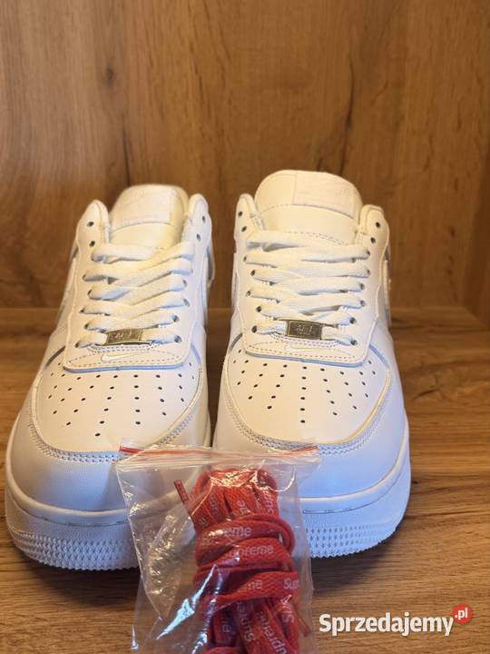 Nike Air Force 1 Supreme Białe Rozmiar 42 Bralin