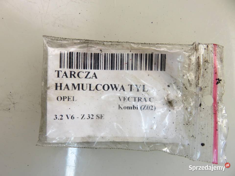TARCZA HAMULCOWA TYŁ OPEL VECTRA C 32 V6 Z 32 SE małopolskie