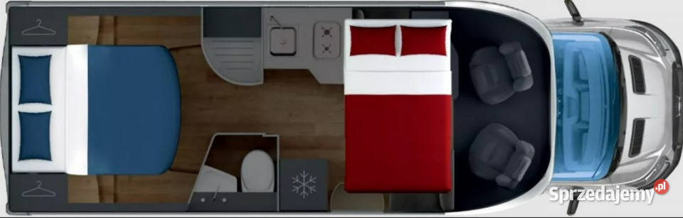 samochody kempingowe Giottiline Siena 390F Kampery