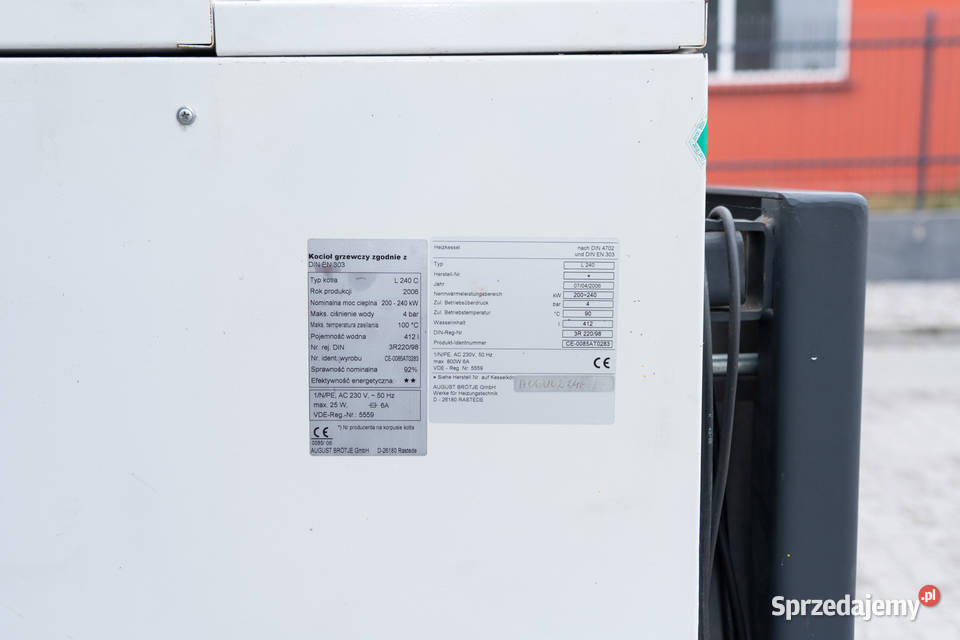 Kocioł grzewczy Brotje L240C Dom i Ogród Inowrocław sprzedam