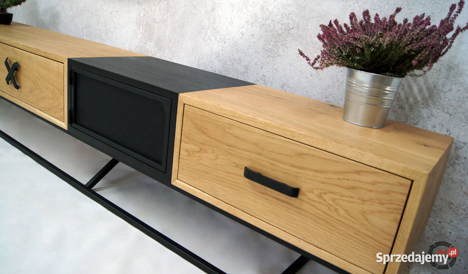 Szafka RTV loftowa szafka rtv dębowa 285cm Nowy Sącz