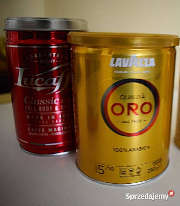 Metalowe puszki kawach illy Lavazza Lucaffe Chełmno